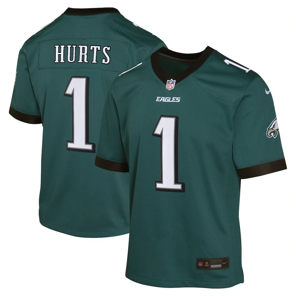 Philadelphia Eagles Nike Home Game Jersey - Midnight Green - Jalen Hurts